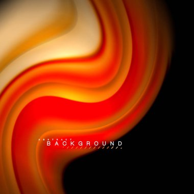 Sıvı karıştırma renkler dalga arka plan tasarlamak vektör. Renkli örgü dalgalar