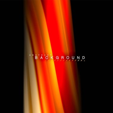 Sıvı karıştırma renkler dalga arka plan tasarlamak vektör. Renkli örgü dalgalar