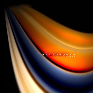 Sıvı karıştırma renkler dalga arka plan tasarlamak vektör. Renkli örgü dalgalar