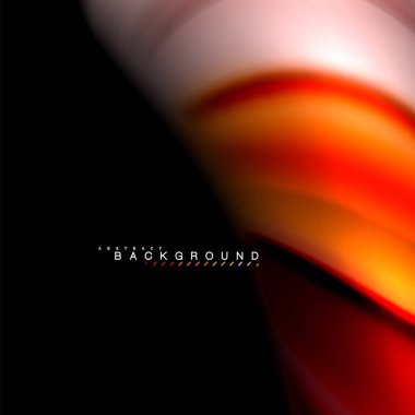 Sıvı karıştırma renkler dalga arka plan tasarlamak vektör. Renkli örgü dalgalar