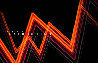 Sıvı çok renkli çizgilerle oluşturulan geometrik şekiller