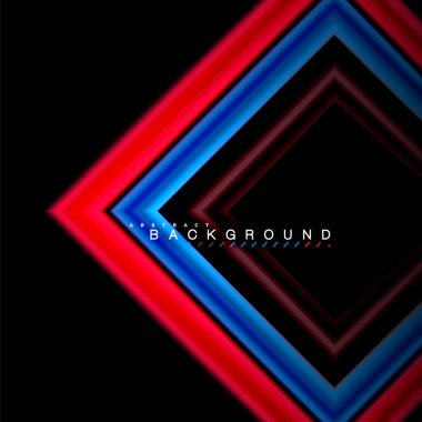 Sıvı çok renkli çizgilerle oluşturulan geometrik şekiller