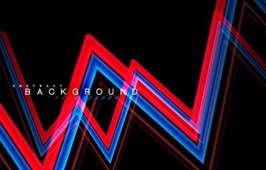 Sıvı çok renkli çizgilerle oluşturulan geometrik şekiller