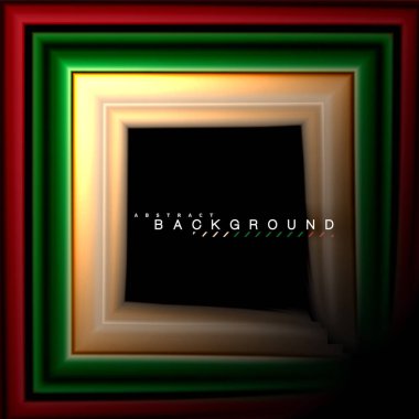 Sıvı çok renkli çizgilerle oluşturulan geometrik şekiller