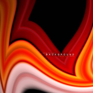 Sıvı çok renkli çizgilerle oluşturulan geometrik şekiller