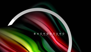 Sıvı sıvı metalik tarzı çizgi şeklinde Holografik dizayn renkleri