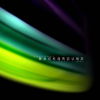 Sıvı karıştırma renkler dalga arka plan tasarlamak vektör. Renkli örgü dalgalar. Vektör çizim