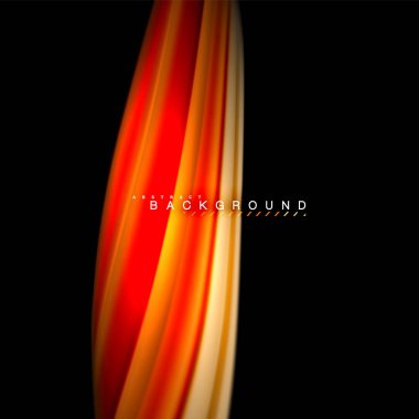 Sıvı karıştırma renkler dalga arka plan tasarlamak vektör. Renkli örgü dalgalar