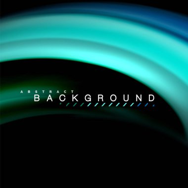 Sıvı karıştırma renkler dalga arka plan tasarlamak vektör. Renkli örgü dalgalar