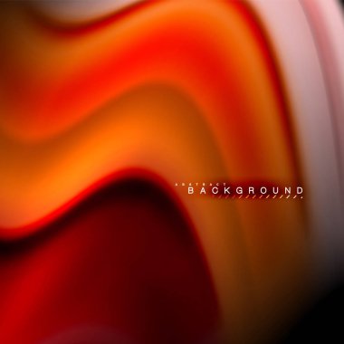 Sıvı karıştırma renkler dalga arka plan tasarlamak vektör. Renkli örgü dalgalar