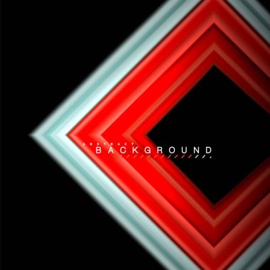 Sıvı çok renkli çizgilerle oluşturulan geometrik şekiller