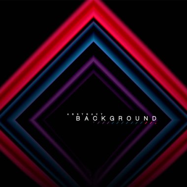 Sıvı çok renkli çizgilerle oluşturulan geometrik şekiller