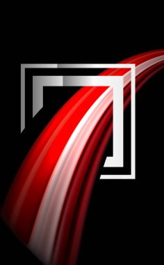 Gökkuşağı sıvı geometrik şekil dalga ve metalik renkler