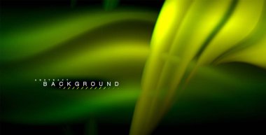 Neon parlayan dalga, sihirli enerji ve ışık arka plan