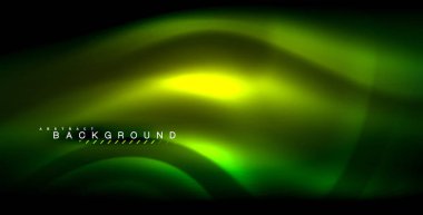 Neon parlayan dalga, sihirli enerji ve ışık arka plan