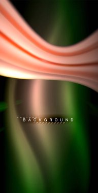 Neon parlayan dalga, sihirli enerji ve ışık arka plan