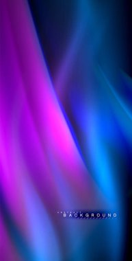 Neon parlayan dalga, sihirli enerji ve ışık arka plan