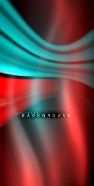 Neon parlayan dalga, sihirli enerji ve ışık arka plan