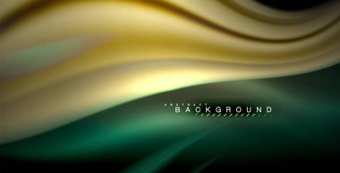 Neon parlayan dalga, sihirli enerji ve ışık arka plan