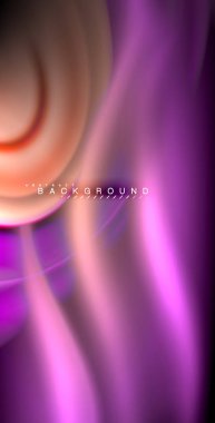 Neon parlayan dalga, sihirli enerji ve ışık arka plan