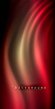 Neon parlayan dalga, sihirli enerji ve ışık arka plan