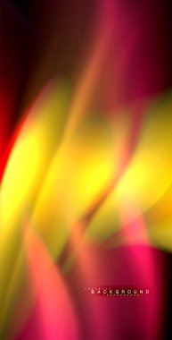 Neon parlayan dalga, sihirli enerji ve ışık arka plan