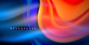 Neon parlayan dalga, sihirli enerji ve ışık arka plan