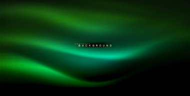 Neon parlayan dalga, sihirli enerji ve ışık arka plan