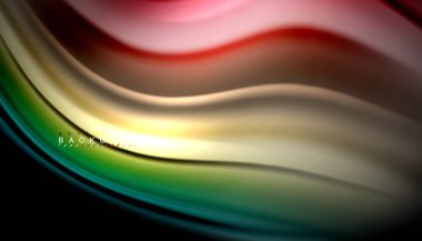 Sıvı vektör dalga arka plan renkleri karıştırma