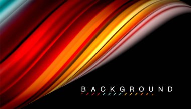 Sıvı vektör dalga arka plan renkleri karıştırma