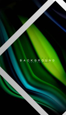 Sıvı sıvı metalik tarzı çizgi şeklinde Holografik dizayn renkleri