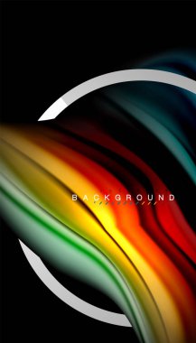 Sıvı sıvı metalik tarzı çizgi şeklinde Holografik dizayn renkleri