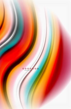 Gökkuşağı rengi dalgalar, bulanık vektör arka plan