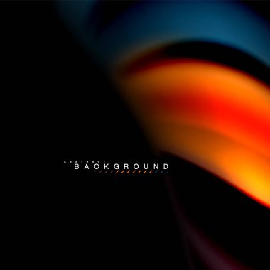 Sıvı karıştırma renkler dalga arka plan tasarlamak vektör. Renkli örgü dalgalar