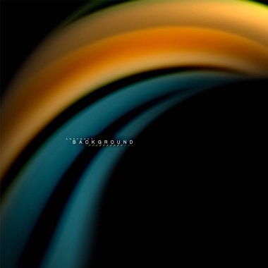 Sıvı karıştırma renkler dalga arka plan tasarlamak vektör. Renkli örgü dalgalar