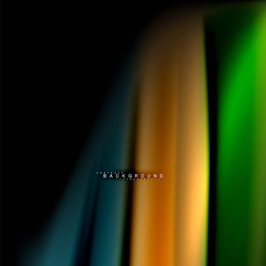 Sıvı karıştırma renkler dalga arka plan tasarlamak vektör. Renkli örgü dalgalar