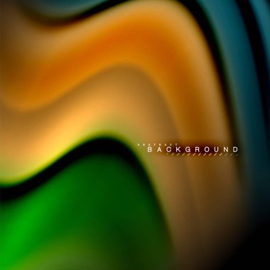 Sıvı karıştırma renkler dalga arka plan tasarlamak vektör. Renkli örgü dalgalar