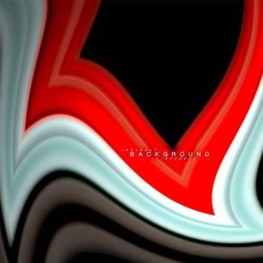 Sıvı çok renkli çizgilerle oluşturulan geometrik şekiller