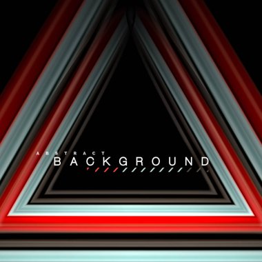 Sıvı çok renkli çizgilerle oluşturulan geometrik şekiller