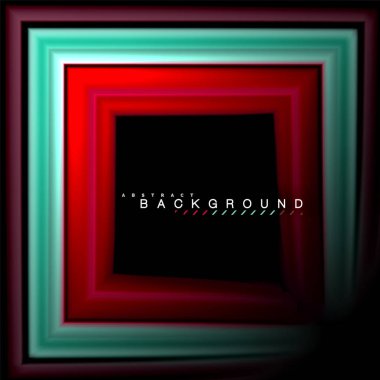 Sıvı çok renkli çizgilerle oluşturulan geometrik şekiller