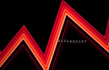 Sıvı çok renkli çizgilerle oluşturulan geometrik şekiller