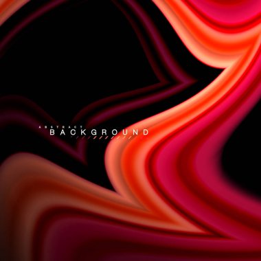 Sıvı çok renkli çizgilerle oluşturulan geometrik şekiller