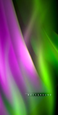 Neon parlayan dalga, sihirli enerji ve ışık arka plan