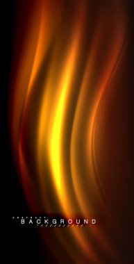 Neon parlayan dalga, sihirli enerji ve ışık arka plan