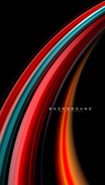 Sıvı vektör dalga arka plan renkleri karıştırma