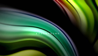 Sıvı vektör dalga arka plan renkleri karıştırma