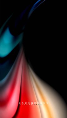 Sıvı vektör dalga arka plan renkleri karıştırma