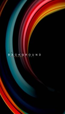 Sıvı vektör dalga arka plan renkleri karıştırma