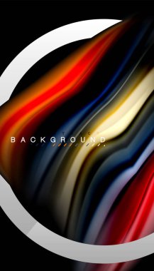 Sıvı sıvı metalik tarzı çizgi şeklinde Holografik dizayn renkleri