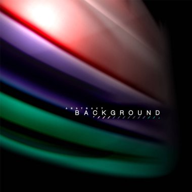 Sıvı karıştırma renkler dalga arka plan tasarlamak vektör. Renkli örgü dalgalar